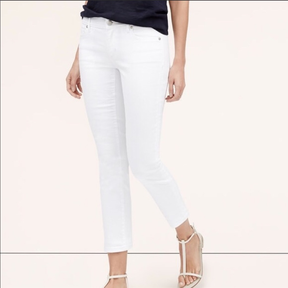 LOFT curvy kick crop, NWT